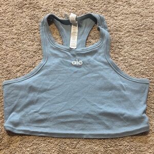 ALO Yoga Ribbed Racerback Crop Tank